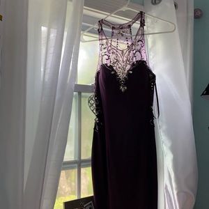 Beautiful purple New York Lace Couture dress